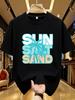 Wds01424art Printing Plus Size Unisexs Round Neck Tshirt Summer Casual Street Fashion Unisexs Joker Short Sleeve Tshirt