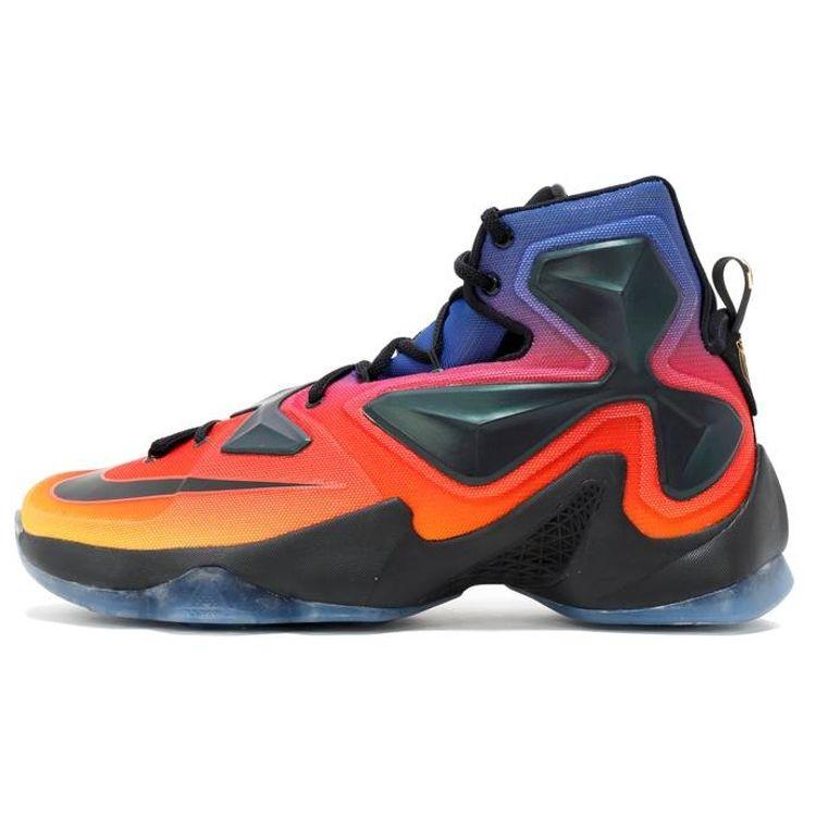 

Мужские кроссовки Nike LeBron 13 DB Orange Laser-Orange Court-Purple-Black 838989-805