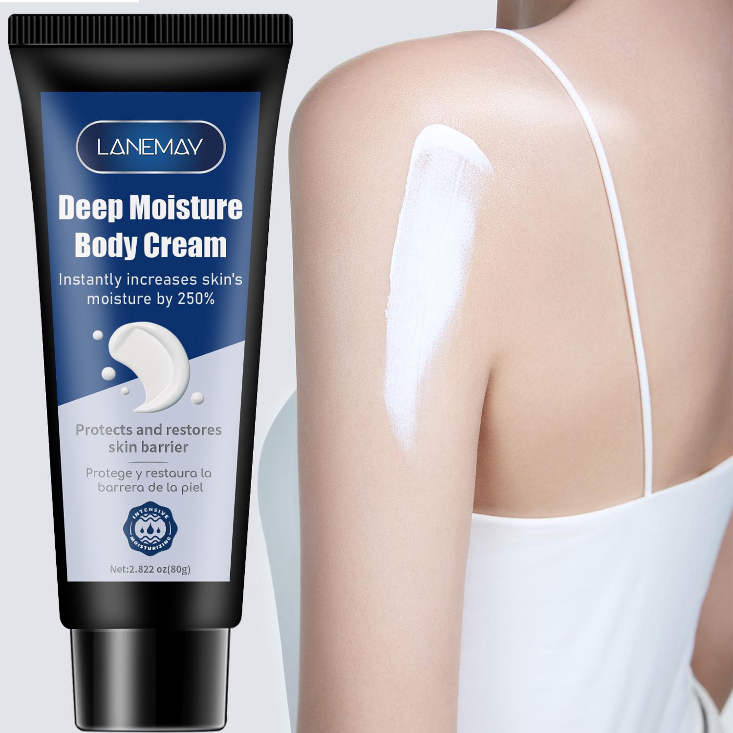 

:Deep Moisture Body cream-Instantly Increeaeses Skin S Moisture By 250%-Protects And Restores Skin Brrier-Suitable for all Skin Types, 80ml