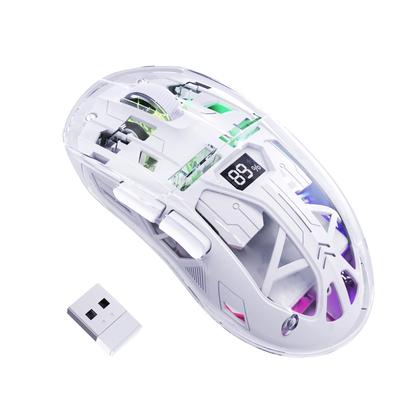 ZIYOU LANG X FREEWOLF A2 Wireless Gaming Mouse with RGB Transparent PC Haraso 3212 Million Battery Level Bluetooth Ergonomic Adjustable Compatible