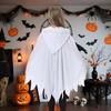 Alaiyaky Halloween Ghost Costume for Luminous Cute Devil for Boys and Parties Kids, Horror, Cloak, Poncho, White, One-Piece, Costume, Girls, Events,
