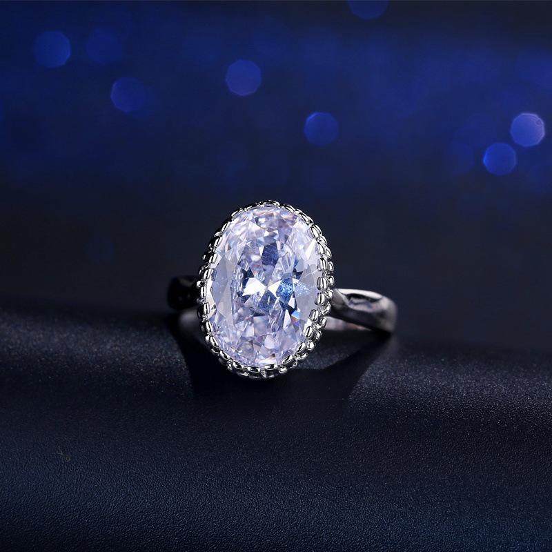 

Кольцо с цирконом ААА, кольцо, платина с вакуумным напылением, ювелирные украшения для рук. 9