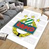 Rapid Vienna Flannel Printed Carpet, Home Sofa Decoration for Living Room & Bedroom, Non‑Slip Play Flannel Floor Mat for Game Room