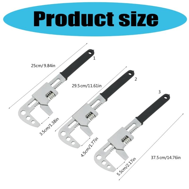 F-type Wrench Right Angle Wrench Adjustable Spanner Pipe Wrenches Wide Jaw Opening Wrench F Spanner F Type Wrench