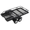 Dual Axles 1 24 Scale RC Trailer for Hauling Behind Cars for SCX24 for FCX24 RC Crawler Upgrade Parts