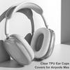 Case Cover for AirPods Max Headphones, Clear Soft TPU Earcup Cover for AirPods Max, Anti-Scratch Transparent Accessories Skin Protector for Apple