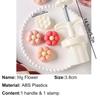 30g/50g Mini Hand Pressed Mold Flower Shape Mooncake Cookie Pastry Stamp Home DIY Mung Bean Cake Dessert Decoration Baking Tools