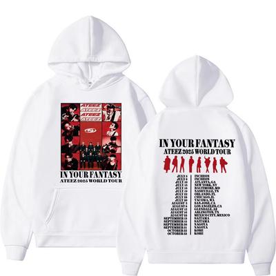 Retro World Tour In Your Fantasy Hoodie Korean Hip Hop Punk Pop Music Sweatshirt Men Women Casual Hombre Hoodies