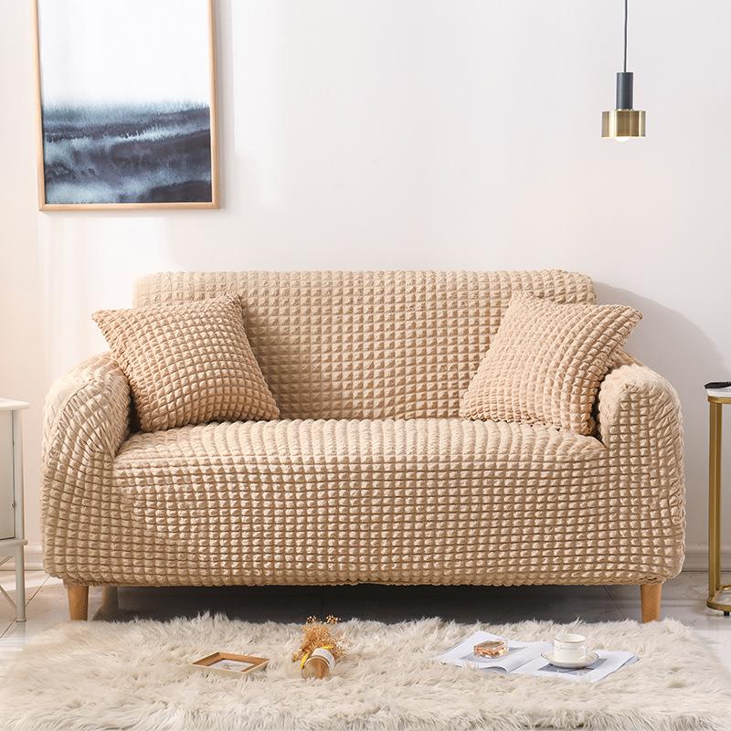 Bubble Yarn Fabric Full Wrap Sofa Cover for All Seasons