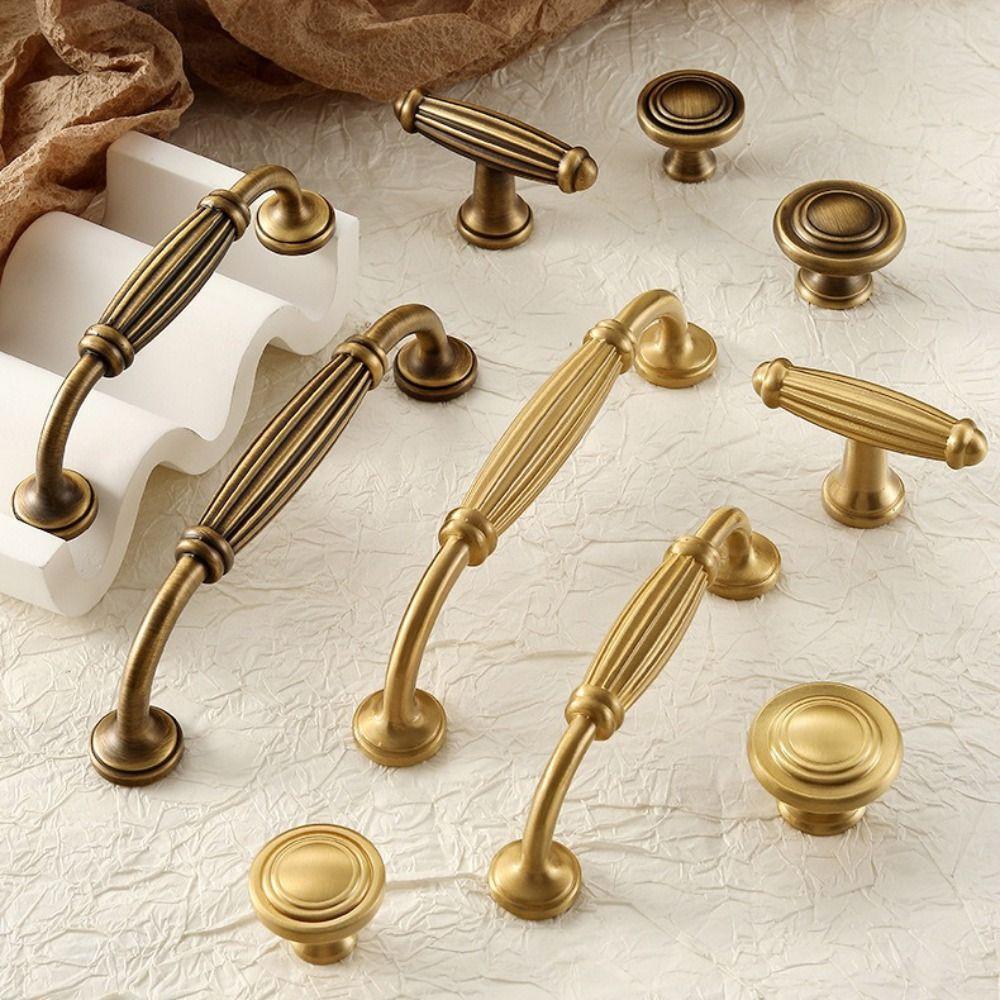 American Vintage Drawer Pulls Nordic Style Long Handles Vintage Furniture Handles Kitchen Cabinet