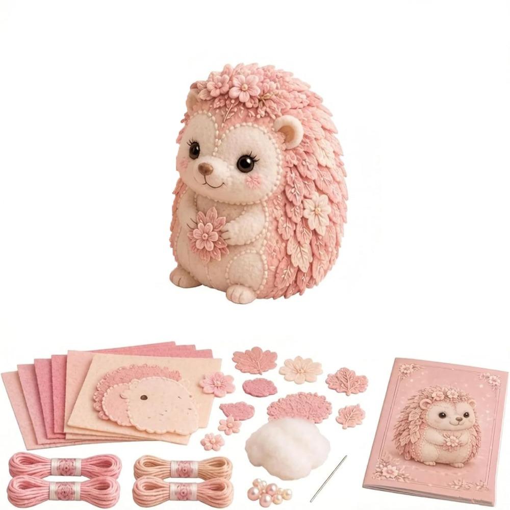 Creative Design Animal Patchwork Set Floral Fabrics Animal Toy Craft  For Adult Beginners