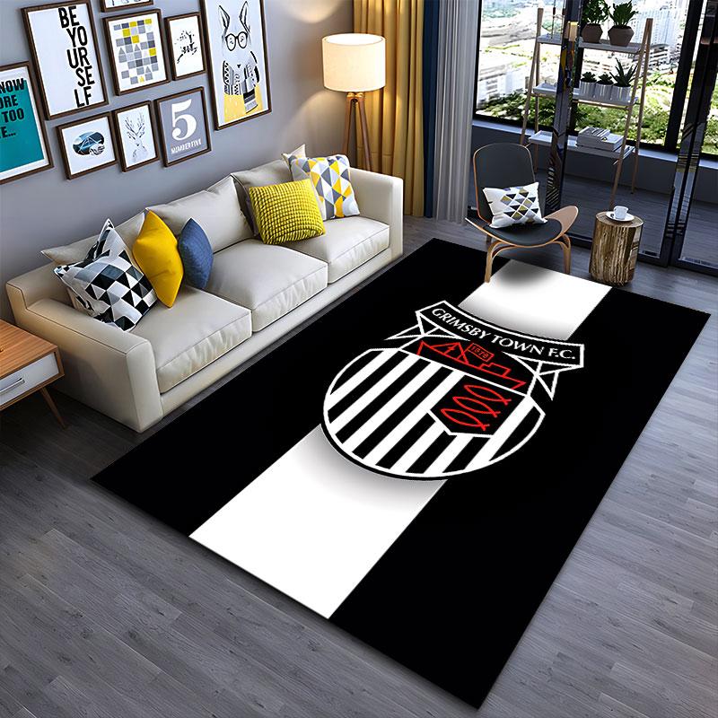 Grimsby Town FC Logo Carpet suitable as a non-slip mat for the living room or bedroom sofa