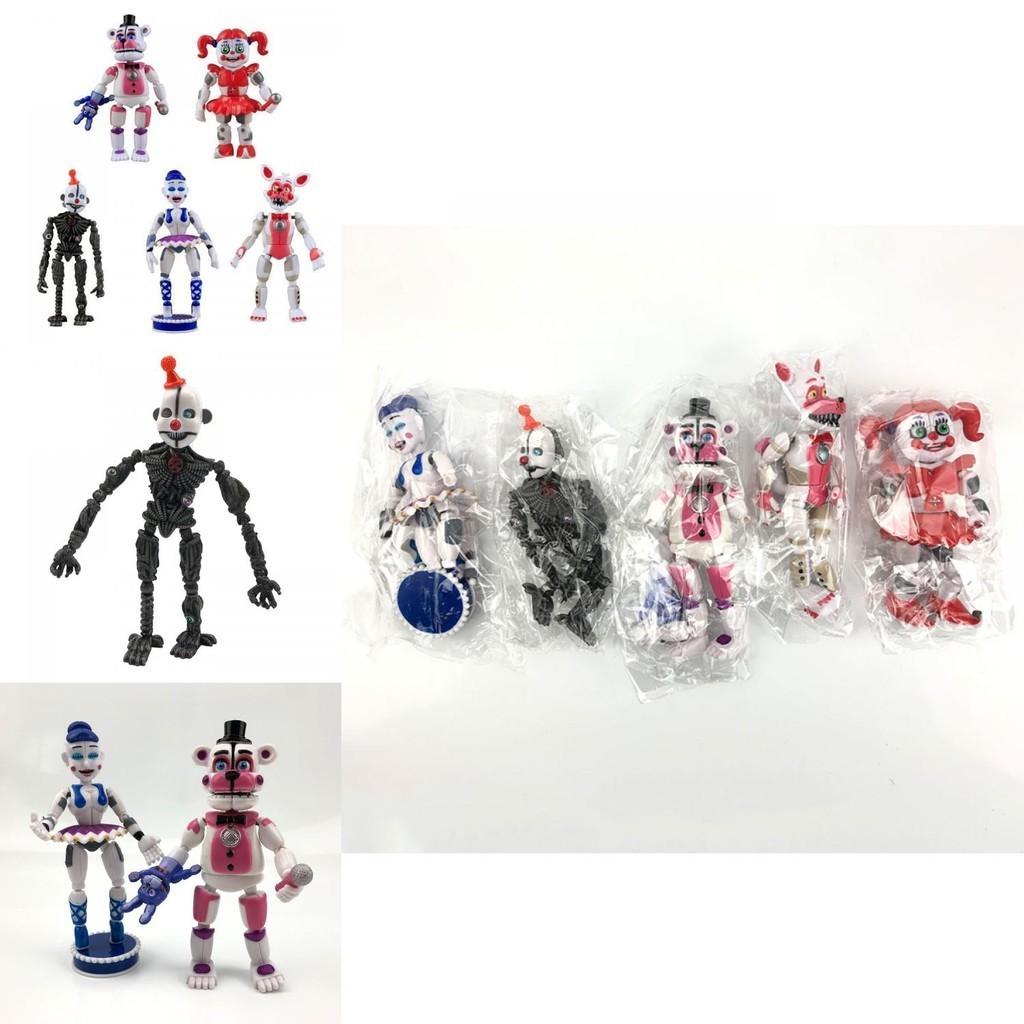 5pcs Fnaf Five Nights At Freddys Light Up Action Figures With Vibrant Colors And Unique Styles For Kids Collectors And Gifts