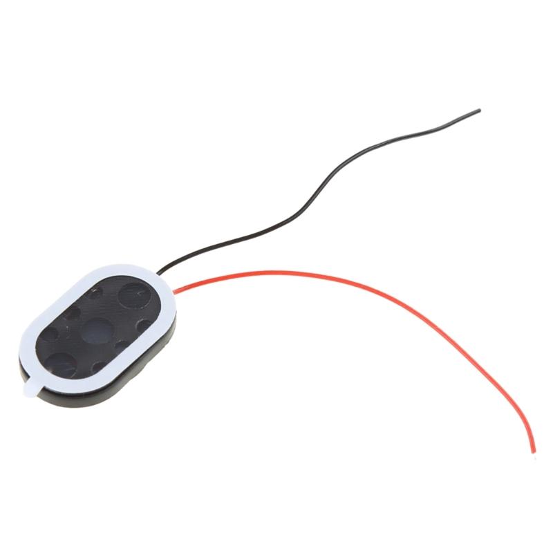 Pack of 2pcs Portable Speaker Mini Audio 2415 8ohm 1W Loudspeaker with Cable Black for Notebook DIY Modification
