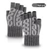 Winter Alpaca Wool Fingerless Gloves for Men, Women, Students - Ideal for Cycling and Writing