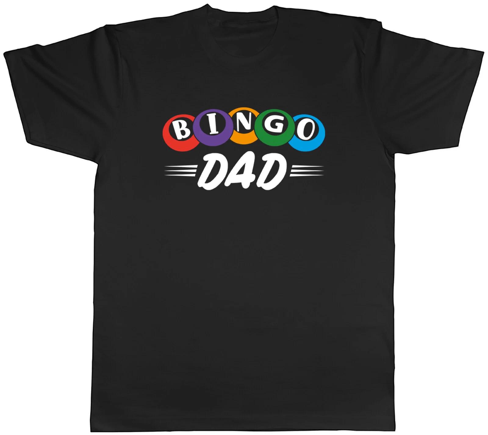 Bingo Dad Mens T-Shirt Number Card Jackpot Tee Gift XL