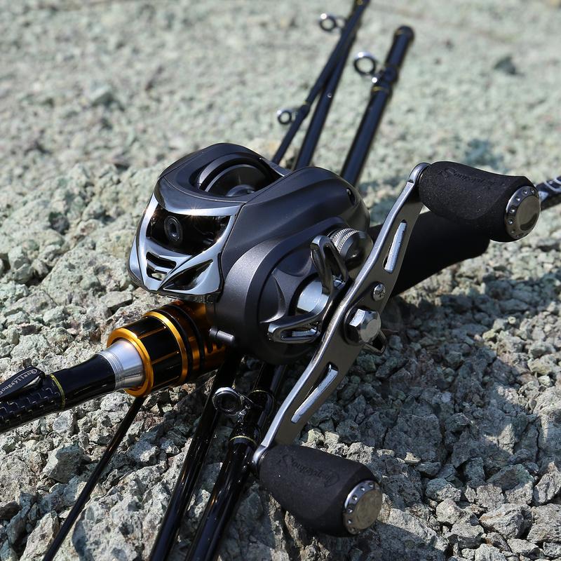 Naviják na rybářský prut a taška Cestovní rybářské hůlky 11+1 BB Baitcasting naviják Sladkovodní okouny Lov kaprů