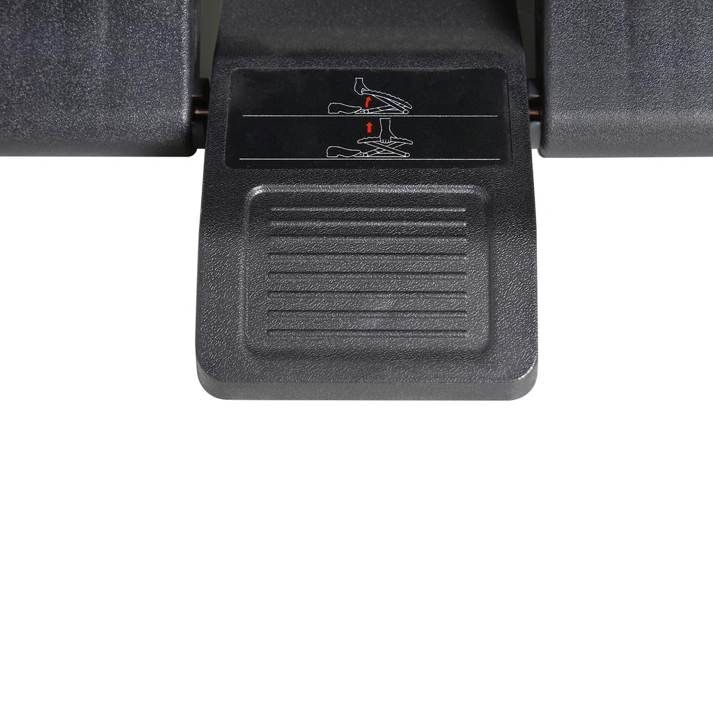0-30° Three-Height Under-Desk Support Footrest - Black