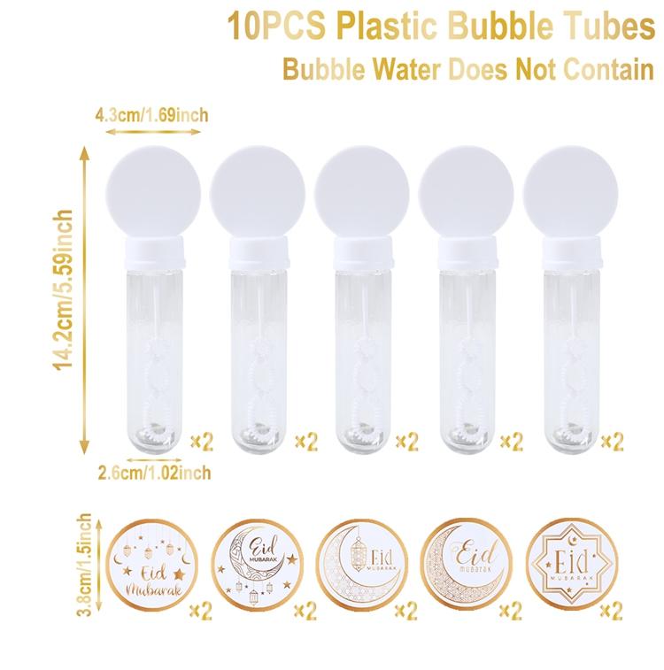 EID Mubarak Vareta de Bolhas Frasco de Sabão Tubo Decoração de Ramadã Para Casa 2025 Ramadan Kareem Festa Islâmica Muçulmana Eid Al Adha Presentes