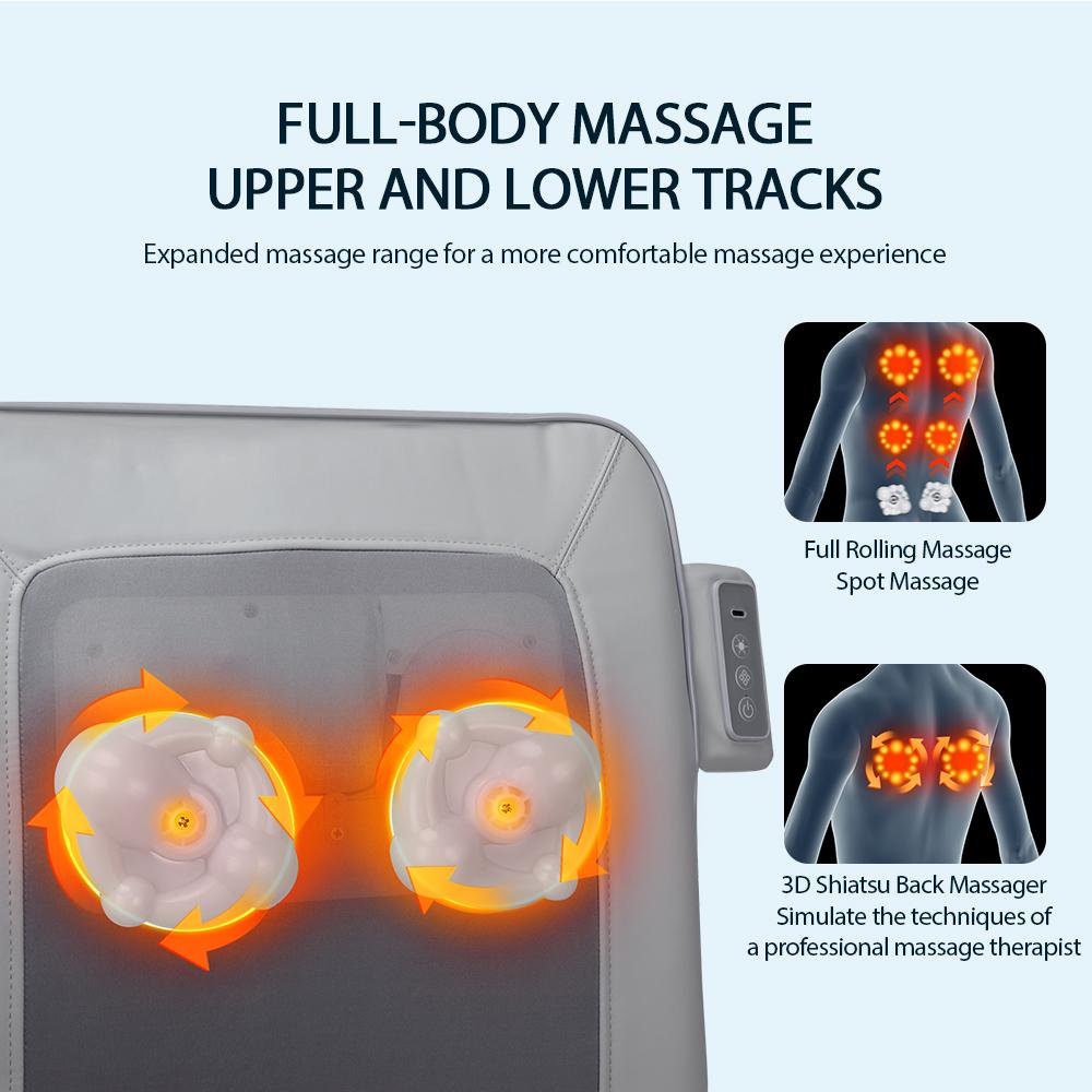 Electric Massage Pad Cushion Waist Backrest Massager Shoulder Neck Waist Back Hip Support Relieve Tense Muscles Wireless Usage