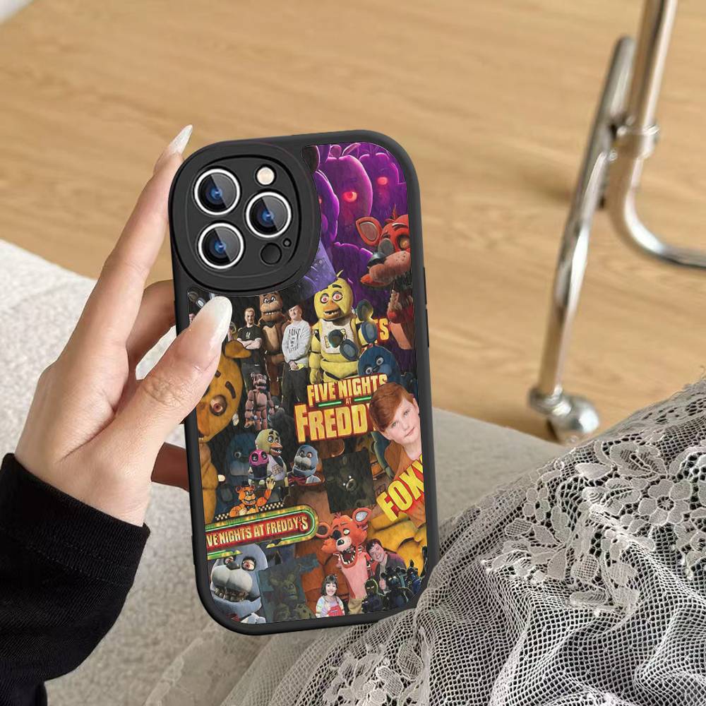 Five Game N-Nights Thriller F-Freddys Handyhülle Hartleder Für IPhone 16 15 14 13 12 Mini 11 14 Pro Max Xs X Xr 7 8 Plus