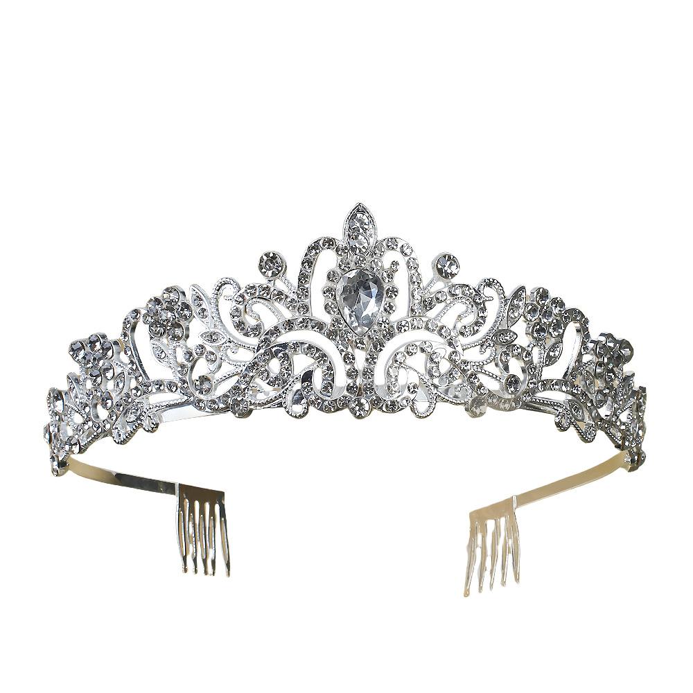 Bridal Tiara, Big Crown Wedding Accessories, Hair Accessories, Rhinestone Headband, Wedding Accessories