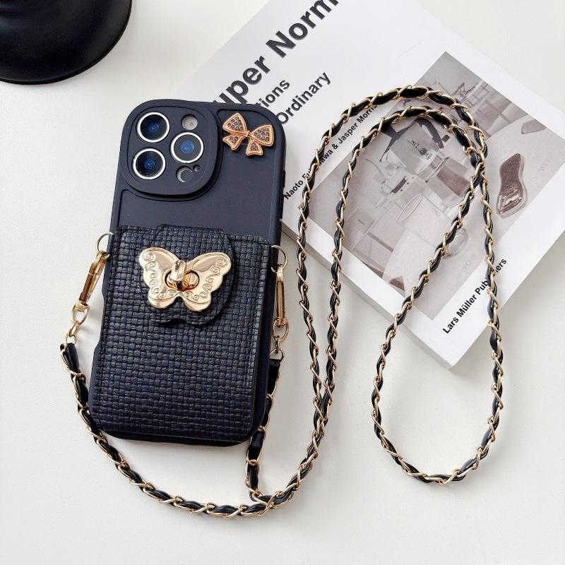 

Multi-Functional Wallet Case for Samsung Galaxy S25 Ultra S21 S22 S23 FE S24 Plus A17 Strap Crossbody Lanyard Butterfly Cover Galaxy A55