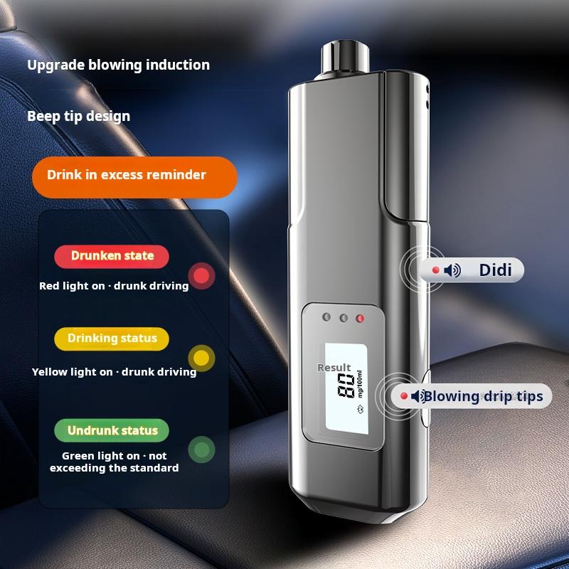 Portable Non-Contact Alcohol Tester Detector with LED Digital Display Alcoholmeter Alcohol Accuracy Breathalyzer Diagnostic Tool