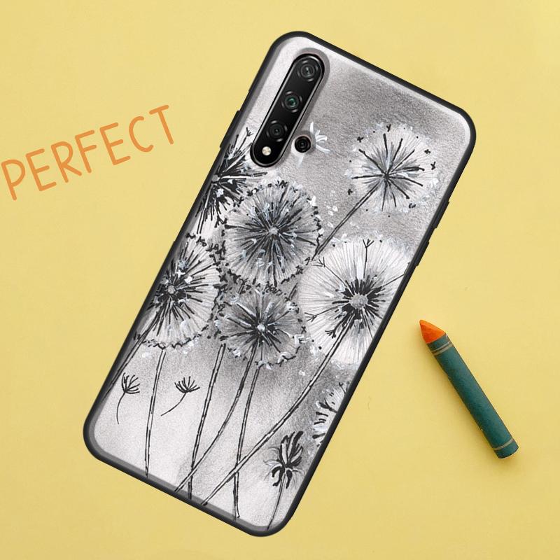 Dandelion For Huawei Nova 12s 11i 7i 8i 12i Y73 Y70 Y90 Y60 Y72 Y61 Y91 9 10 SE P40 Lite P30 Pro Case