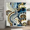 Colorful Fish Shower Curtain Printed Fabric Waterproof Bath Rug Decoration for Bathroom Home