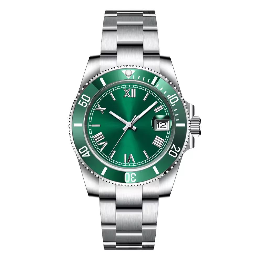 CORGEUT 40mm NH35 Uhrwerk Herren Klassische Uhren Automatisch Mechanisch Saphirglas 10Bar Tauchen BGW9 Leuchtend Geschenkuhren