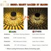 1pc Solar Exterior Wall Lights, IP65 Metal Solar Outdoor Wall Theme Fence Lights, Garden Backyard Decoration, Outdoor Decoration