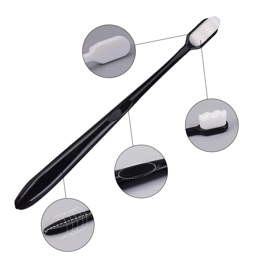 5PCS Soft Bristled Nano Toothbrush Deep Cleaning Ultra-Fine Toothbrush Portable Travel Dental Oral Care Brush Manual Toothbrush