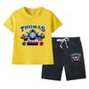 Thomas Kids Boys' 2023 Cotton Summer Set: Short Sleeve T-shirt & Capris 2-Piece