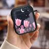Kopfhörer Hüllen Abdeckung Case Für Airpods 3 4 Pro3 1 2 Pro2 Pro Nacht-Tulpen