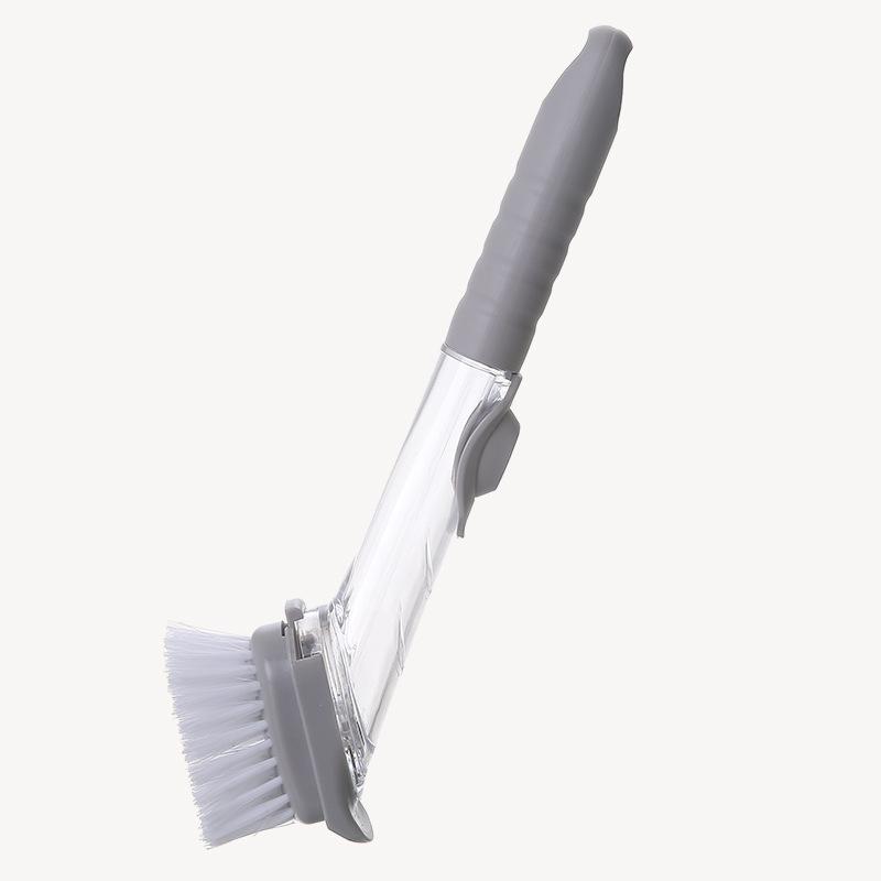 Automatic Liquid Dispensing Dishwashing Brush with Long Handle - Multifunctional Kitchen Cleaner