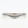 Used TIFFANY&Co. Ring Curved Band EU#50 K18 White Gold 3g White Gold 3PD