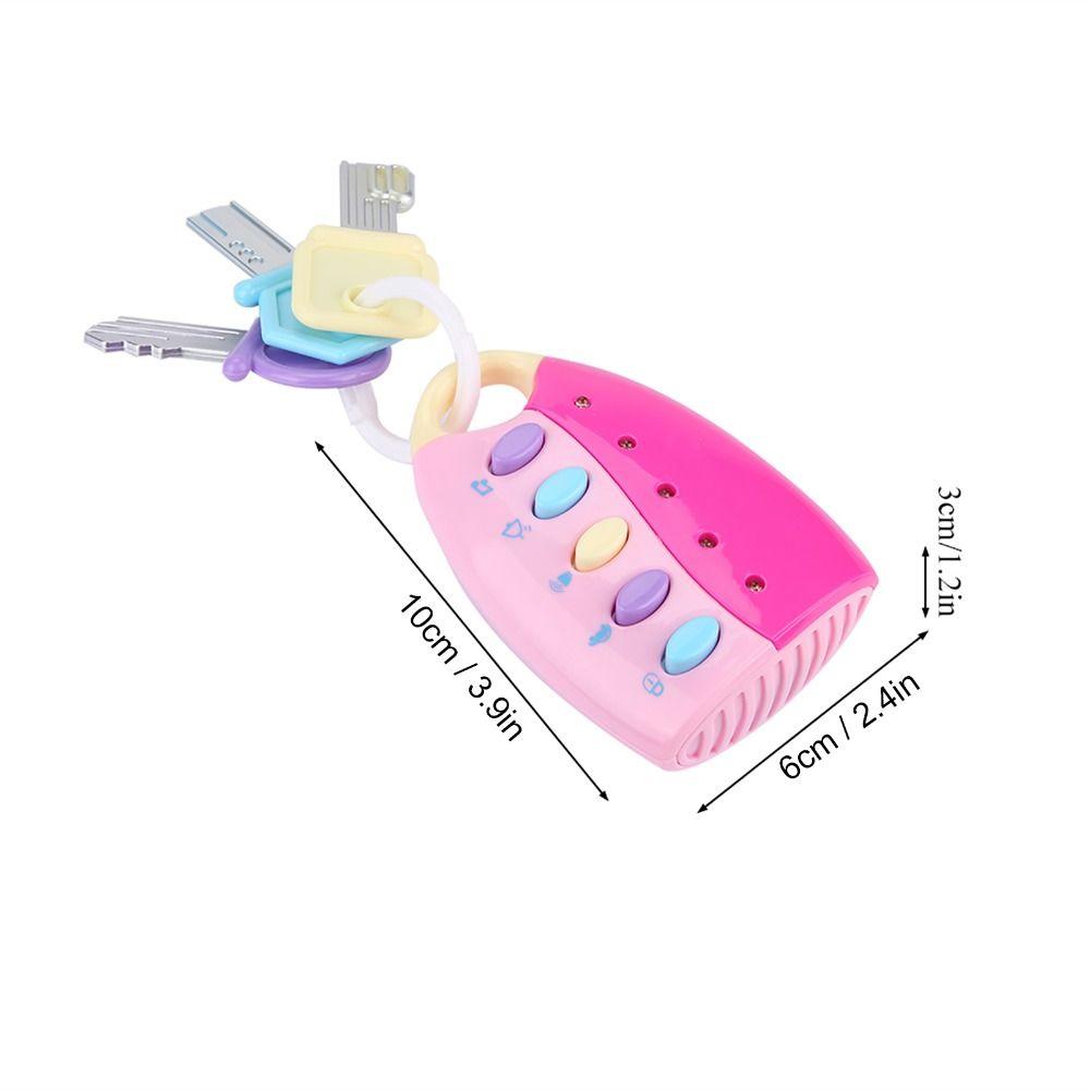 Interactive Remote Control Car Battery Operated Kids Education Toy Car Key Toy Home Play