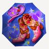 1pc Cowboy Boots Starry Hat Automatic Open/Close Umbrella with Windproof, 8-Rib Sturdy Canopy, Durable Ribs, Fashionable Design1149A