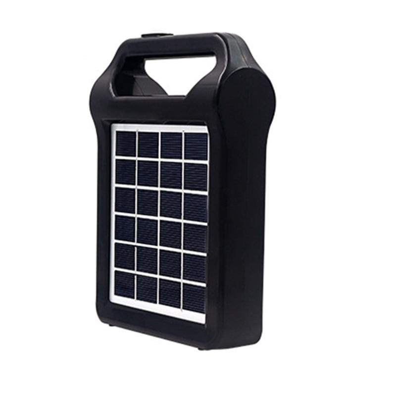 Spot Portable Solar Panel Generator System USB Port Built In Lighting Lamp Hogard