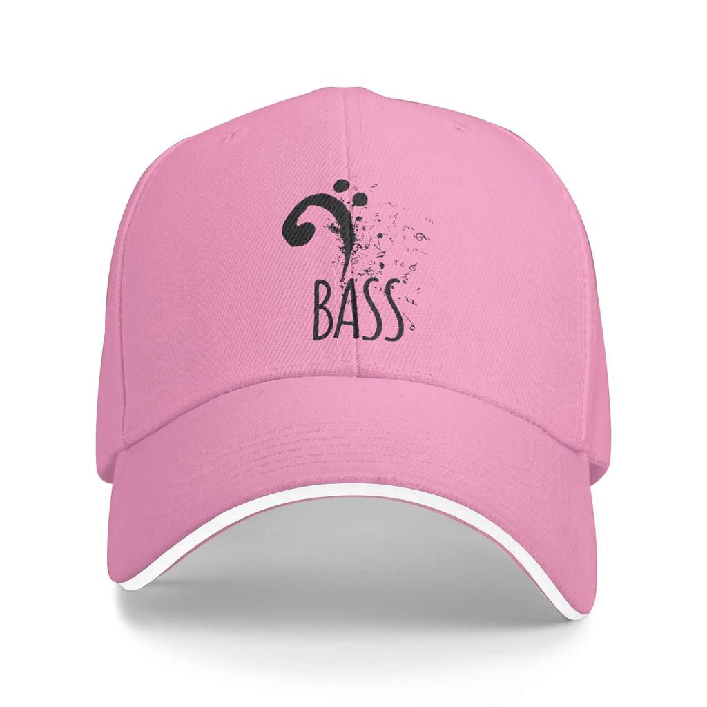 Bass Clef Music Logo Baseball Cap Notes Abstract Unisex Adult Custom DIY Hip Hop Hats Summer Classic Kpop Rock High Quality Caps