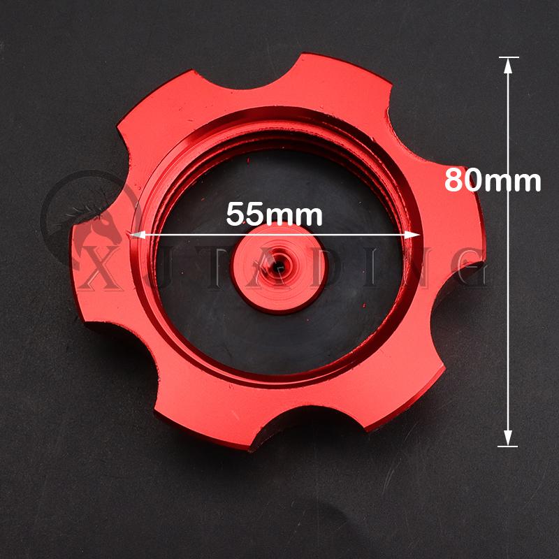 CNC Aluminum Gas Fuel Tank Cap Cover For Kayo Bse Chinese CRF TTR KLX 110 50 70 90 125 140 150 160 190 CC Dirt Pit Bike Parts