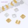 10/20Pcs 18K Gold Plated Brass Spacer Beads Caps For Jewelry Making,With Zircon Flower Beads Cap For Bracelet,DIY Accessories