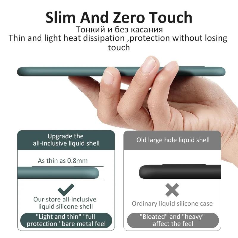 Nové vylepšené pouzdra na telefon z tekutého silikonu pro Samsung Galaxy S24 S23 S22 S21 S20 Ultra Plus A34 A54 5G pouzdro Měkký nárazuvzdorný kryt