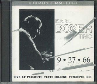 

CD KARL BOXER - Karl Boxer Trio NONE NOT ON LABEL Japan Jazz Used