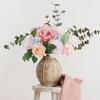 Simulation Flower Box Diy With Flower Pole Rose Box Hand Bouquet Wedding Christmas Home Decoration