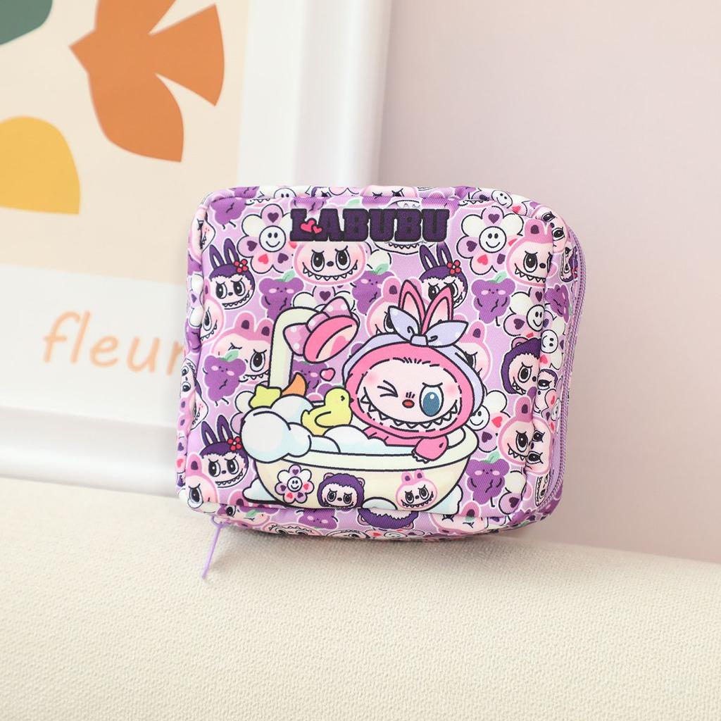 Labubu Cute Girl Portable Bag for Cosmetics Storage
