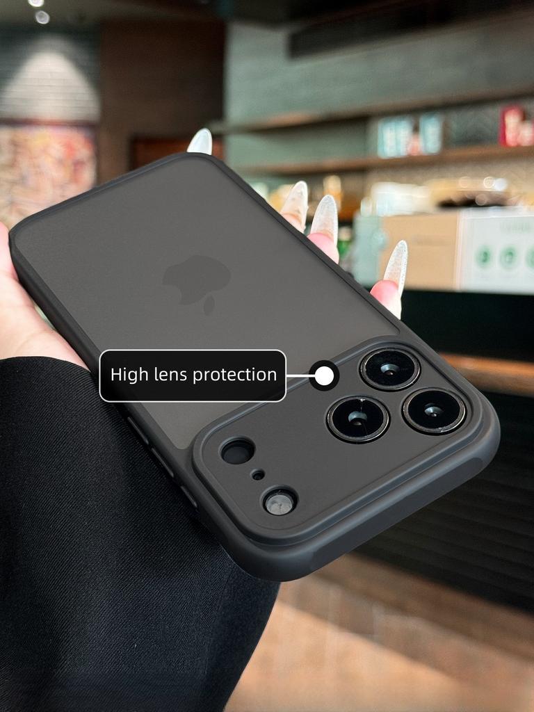 Luxe Mat Transparante Telefoonhoesje Voor iPhone 17 11 12 13 14 15 16 Pro Max Plus 17 Air Schokbestendige Bumper Cases Cover