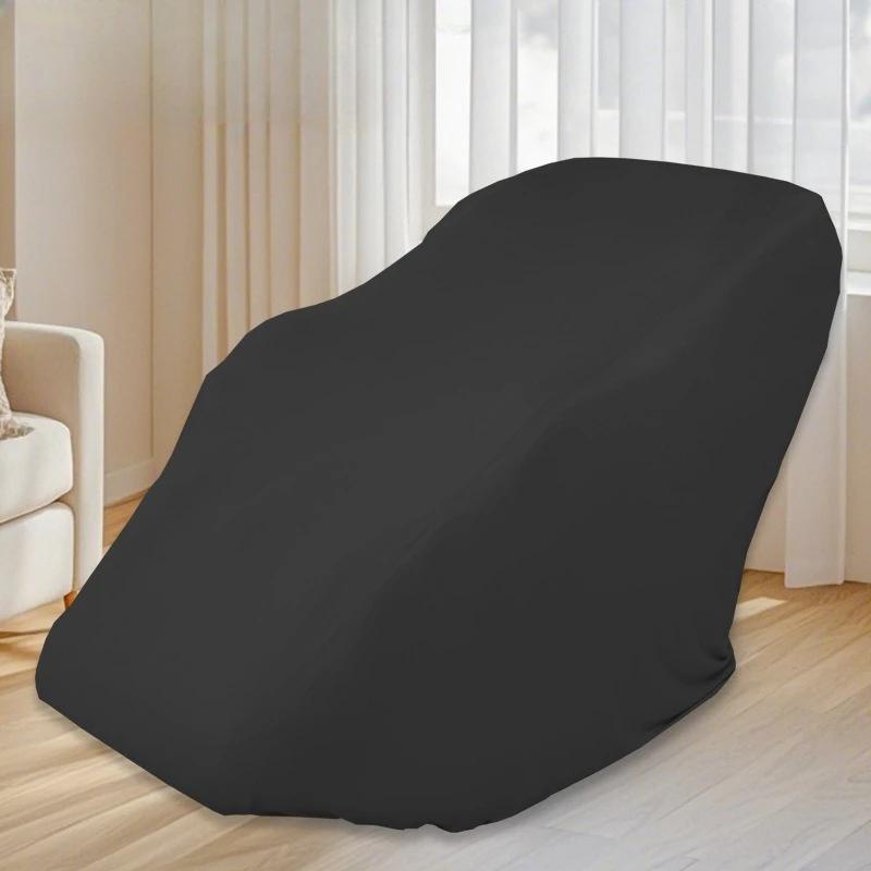 

Stretch Massage Chair Cover with Zipper, Soft Milk Cloth Sunshade Anti-scratching Storage Case Dust Cover Protective Cover