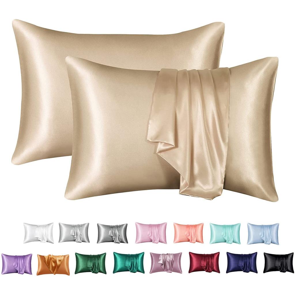1 PCS Silk-like Pillowcase Pillow Cover For Bed Decor Silky Satin Hair Beauty Pillow Case Comfortable Pillow Case Home Bedding